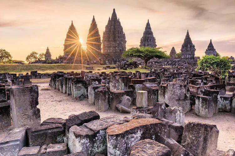 Stone By Stone (Prambanan Temple, Indonesia) by Chano Sánchez wall art