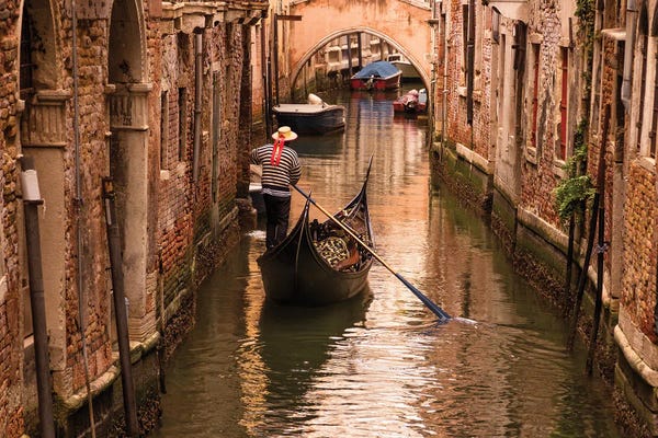 Chano Sánchez: The Gondolier (Venice, Italy) by Chano Sánchez