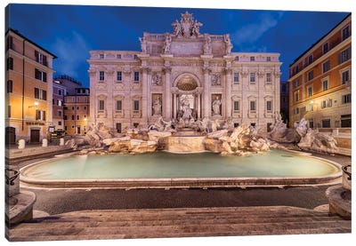 The Sweet Life (Rome, Italy) Canvas Art Print - Fountain Art