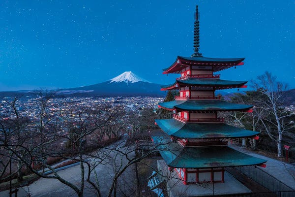 Pagodas: Timeless Fantasy (Mt. Fuji, Japan) by Chano Sánchez