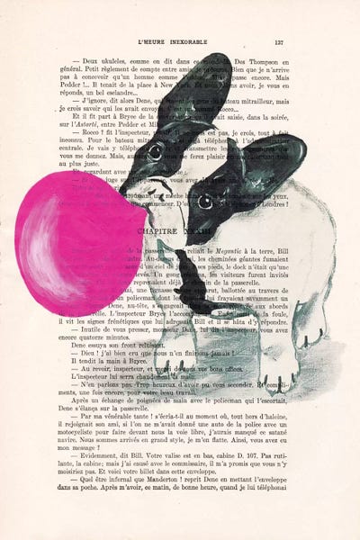 Book illustrations: French Bulldog With Bubblegum by Coco de Paris