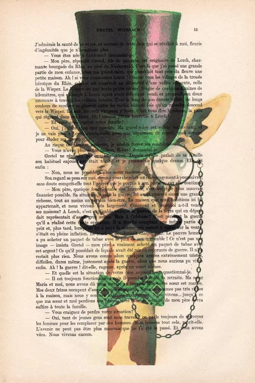 Gentleman Giraffe by Coco de Paris wall art