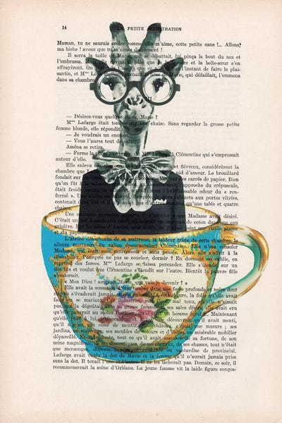 Granny Chic: Giraffe In A Cup by Coco de Paris