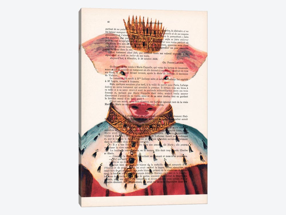 King Pig by Coco de Paris 1-piece Canvas Print