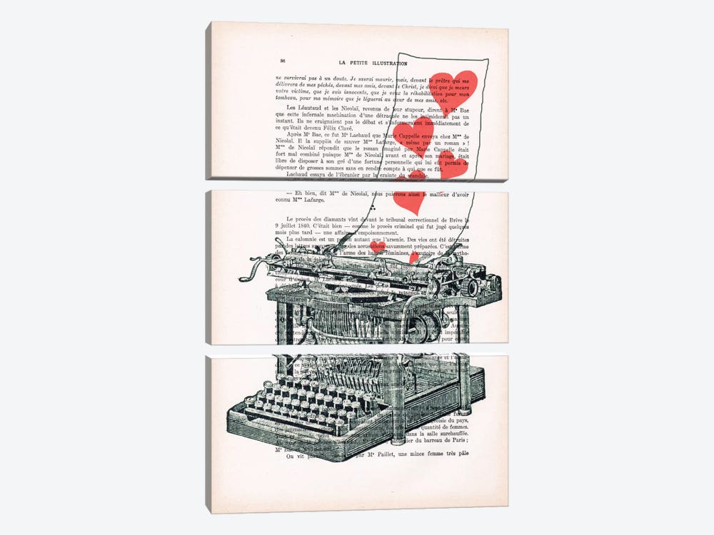 Love Letter by Coco de Paris 3-piece Art Print