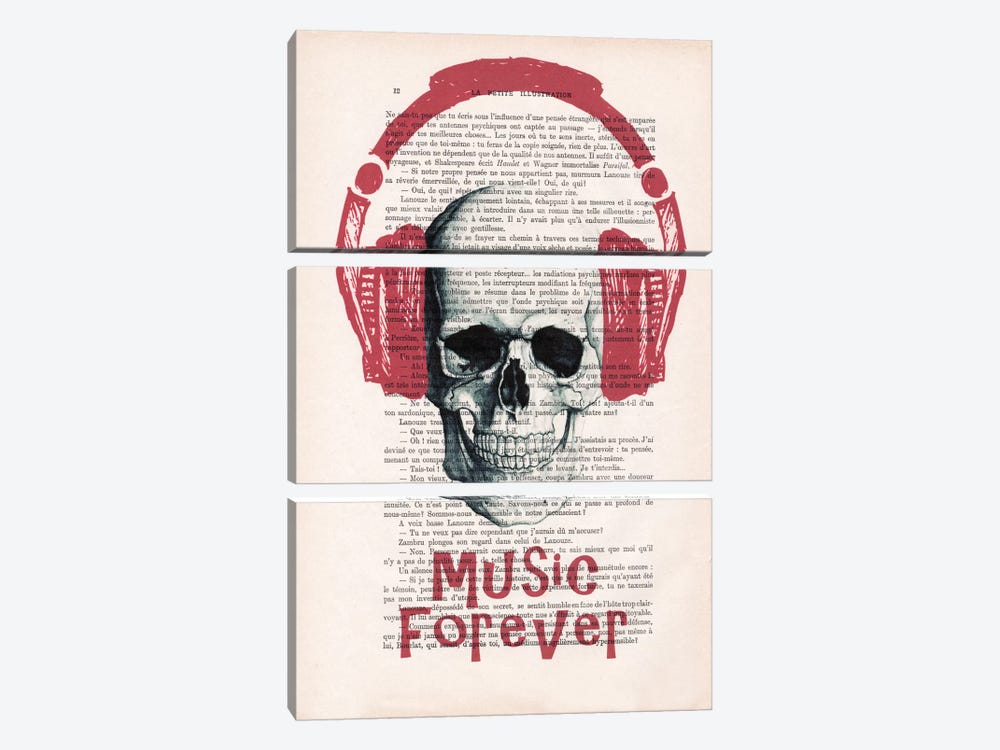 Music Forever II by Coco de Paris 3-piece Canvas Art Print