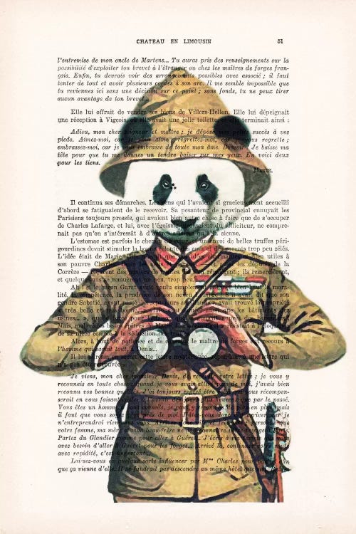 Panda Explorer by Coco de Paris wall art