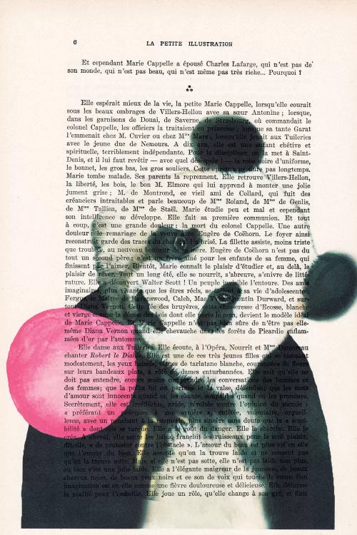 Panda With Bubblegum by Coco de Paris wall art