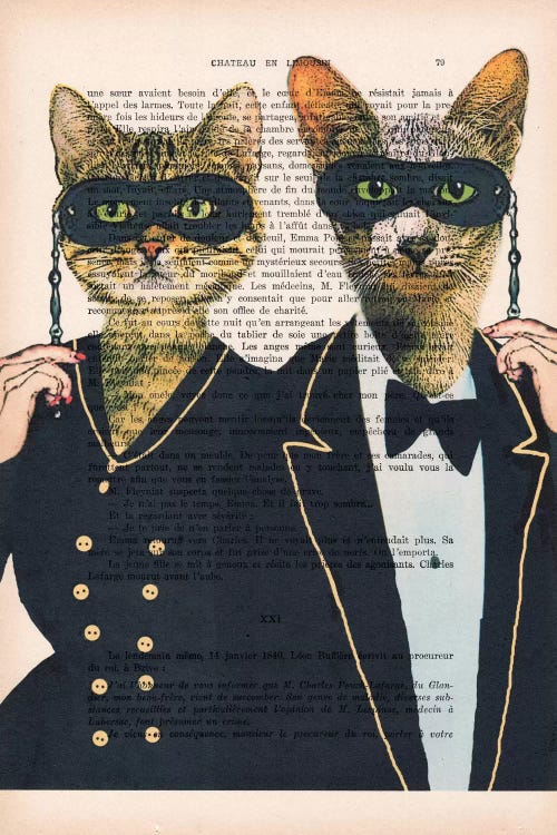 Party Cats by Coco de Paris wall art