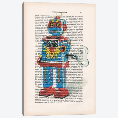 Robot I Canvas Print #COC132} by Coco de Paris Canvas Art