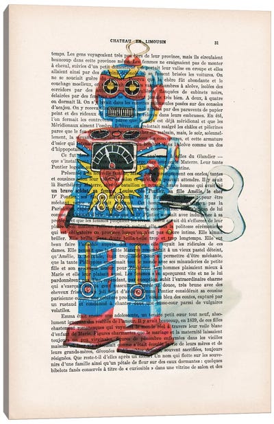 Robot I Canvas Art Print - Robot Art