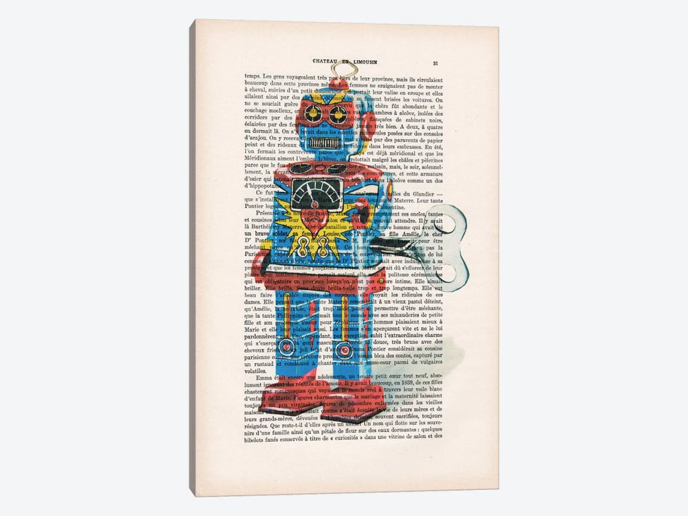 Robot I by Coco de Paris 1-piece Canvas Print