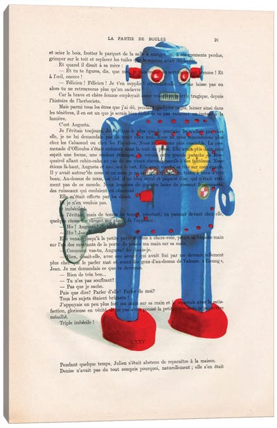 Robot II Canvas Art Print - Robot Art