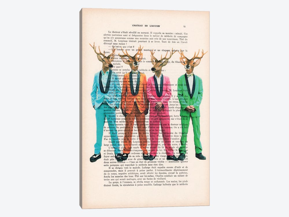 Rock & Roll Deer by Coco de Paris 1-piece Art Print