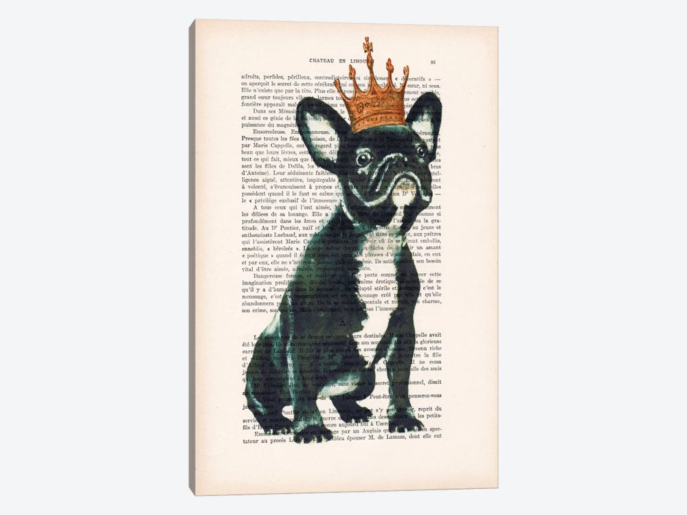 Royal Bulldog by Coco de Paris 1-piece Art Print