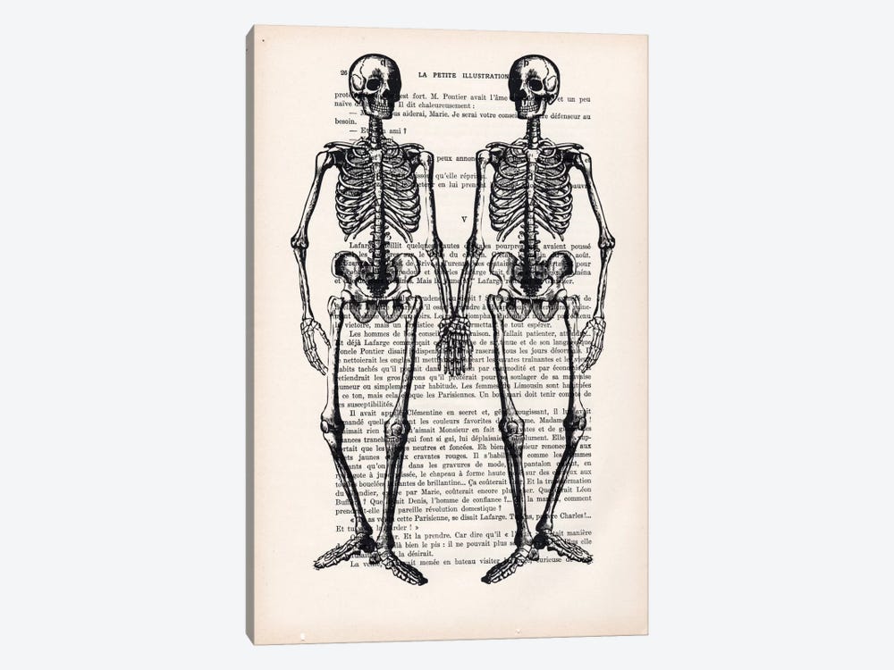 Skeleton Friends by Coco de Paris 1-piece Art Print
