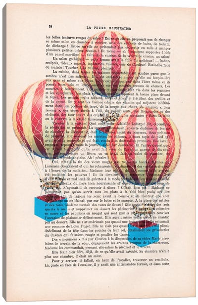 Three Air Balloons Canvas Art Print - Hot Air Balloon Art