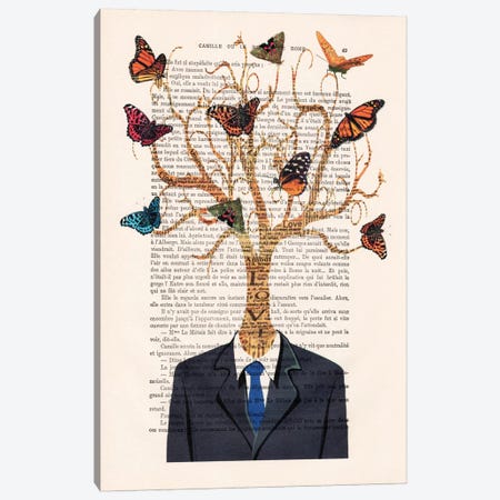 Tree Man Canvas Print #COC143} by Coco de Paris Art Print