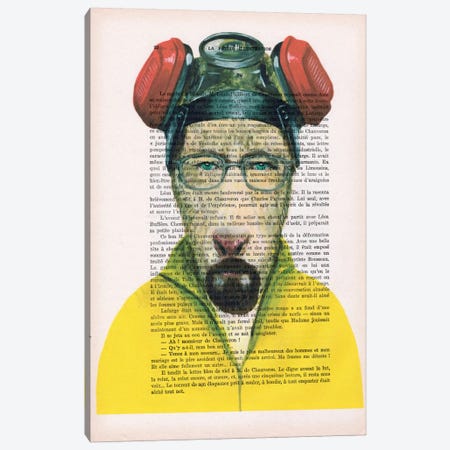 Walter White Goat, Text Canvas Print #COC144} by Coco de Paris Canvas Artwork