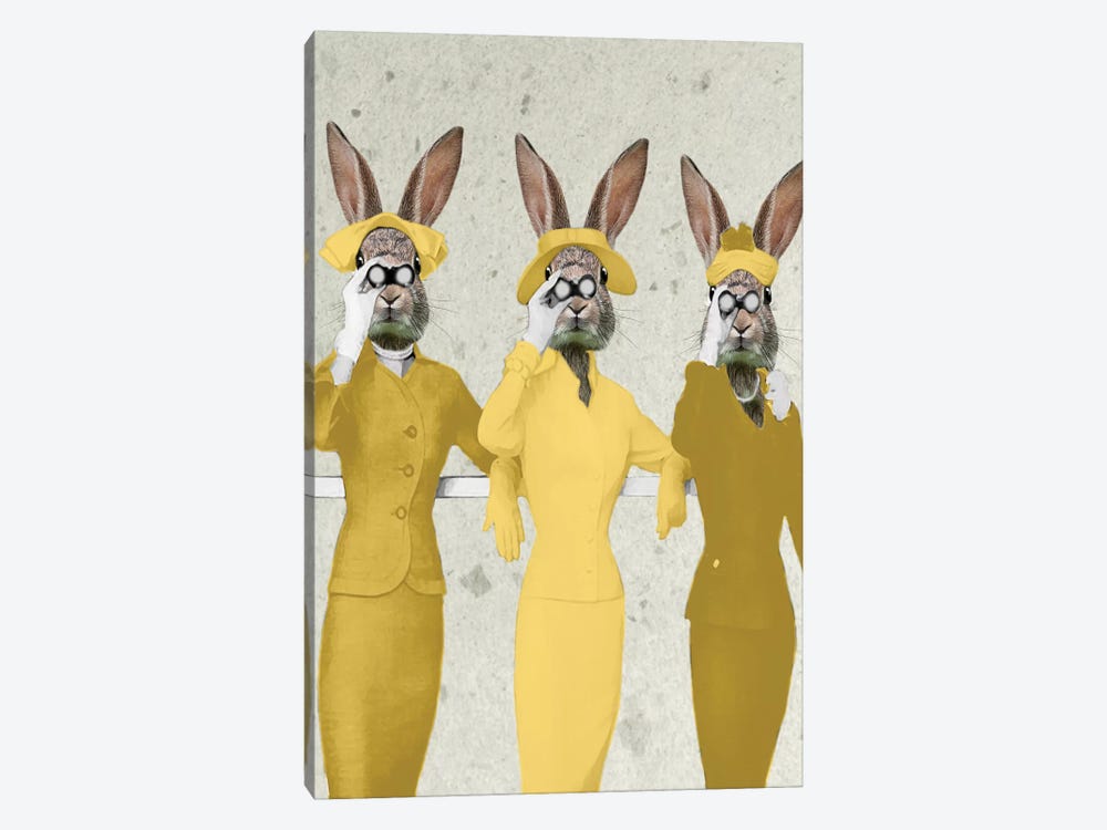 Vintage Rabbits by Coco de Paris 1-piece Canvas Art Print
