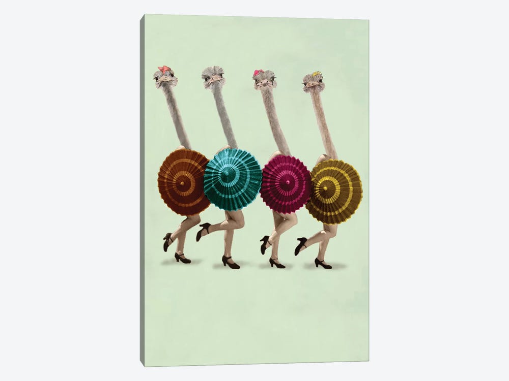 Dancing Ostriches by Coco de Paris 1-piece Art Print