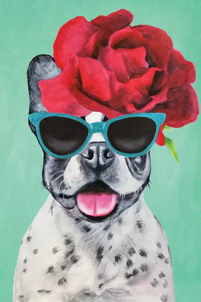 French Bulldogs: Fashion Bulldog Turquoise by Coco de Paris