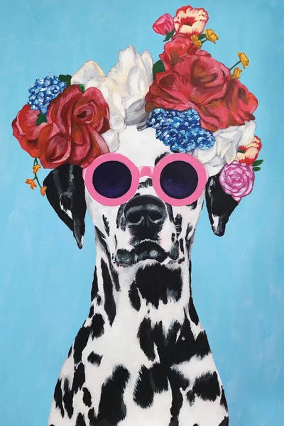 Hydrangeas: Fashion Dalmatian Blue by Coco de Paris