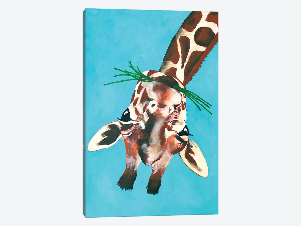 Giraffe Upside Down by Coco de Paris 1-piece Canvas Artwork