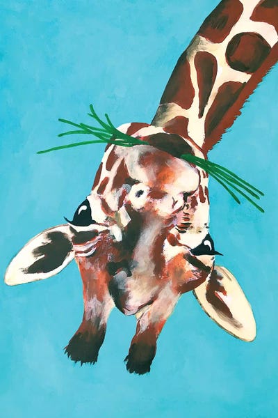 Giraffes: Giraffe Upside Down by Coco de Paris
