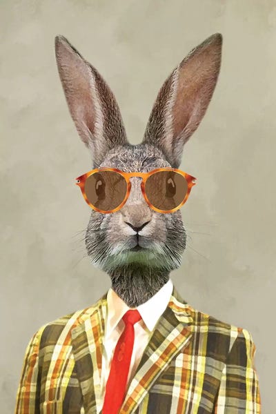 Rabbits: Rabbit Vintage Man I by Coco de Paris