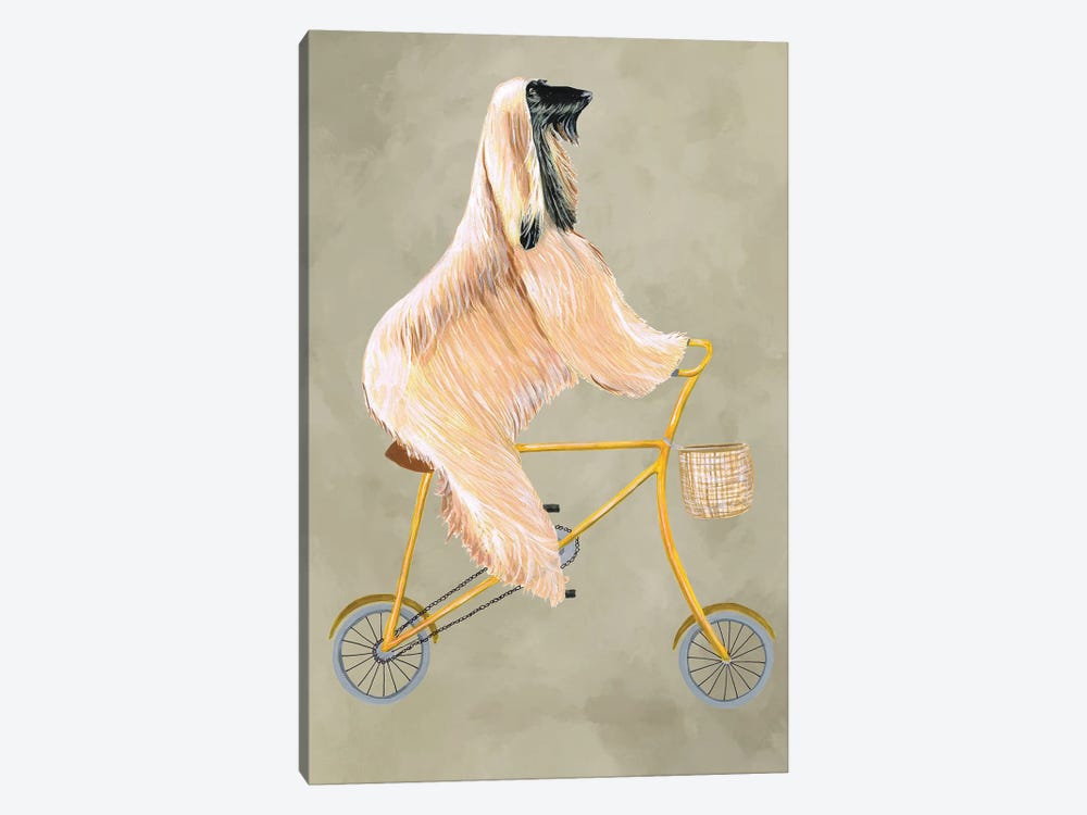 Afghan On Bicycle by Coco de Paris 1-piece Art Print