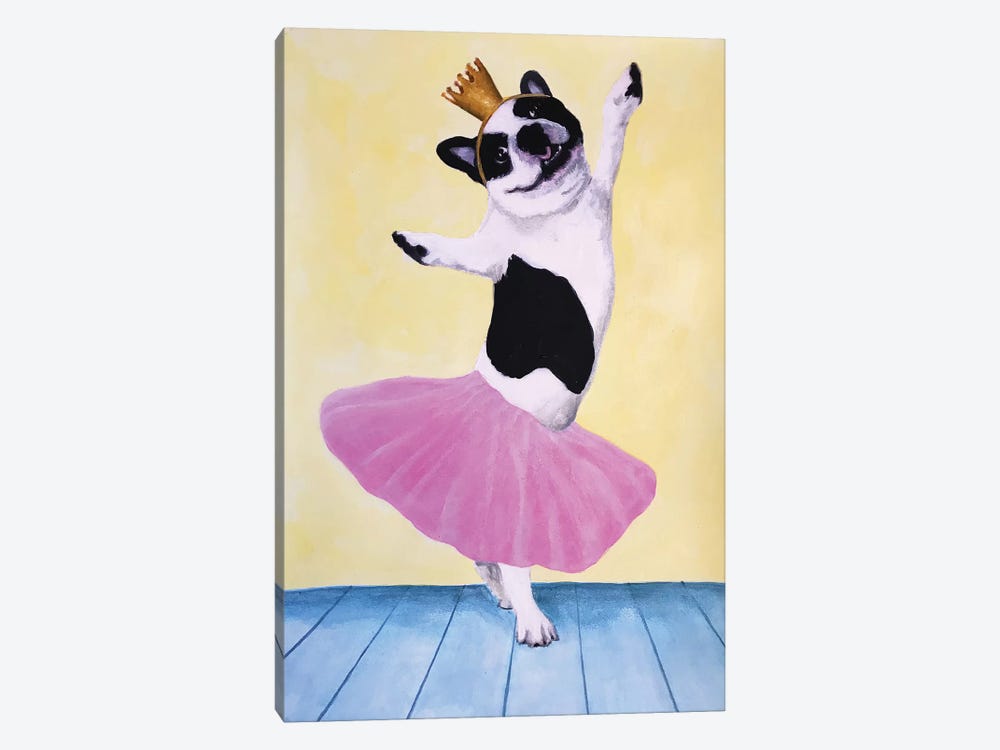 Bulldog Ballet by Coco de Paris 1-piece Canvas Art