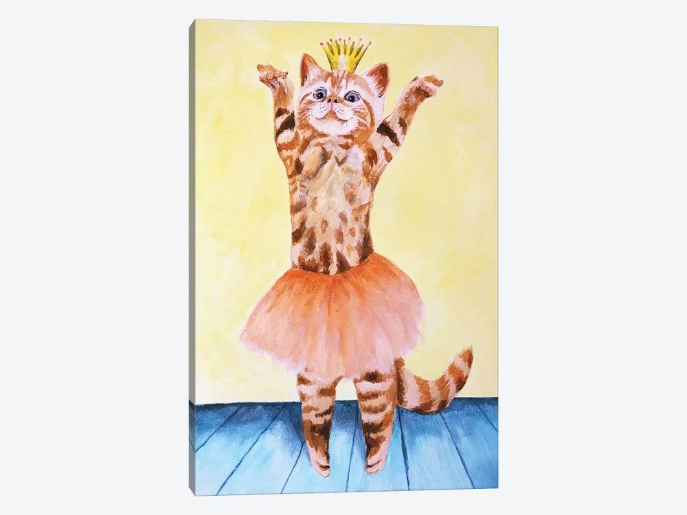 Cat Ballet by Coco de Paris 1-piece Canvas Print