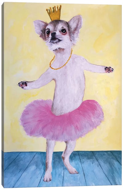 Chihuahua Ballet Canvas Art Print - Coco de Paris