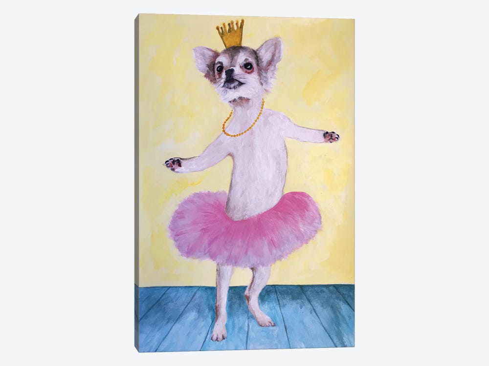 Chihuahua Ballet by Coco de Paris 1-piece Canvas Art Print