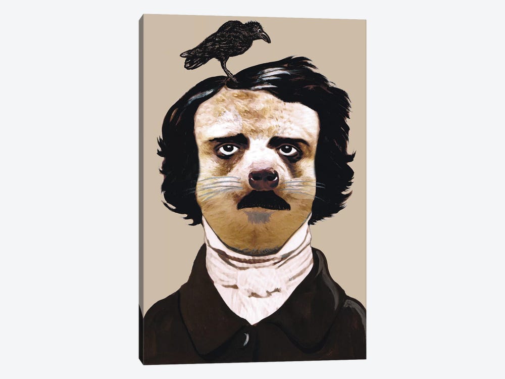 Edgar Allan Poe by Coco de Paris 1-piece Canvas Art