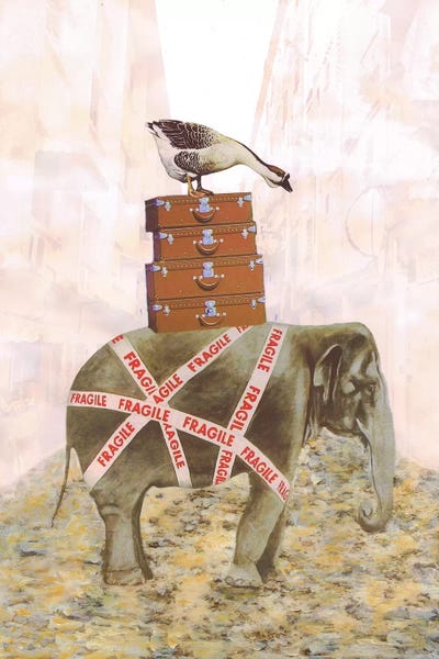 Elephant With Goose
