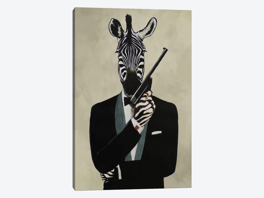 James Bond Zebra III by Coco de Paris 1-piece Canvas Print