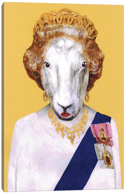 Queen Elisabeth Canvas Art Print - Goat Art