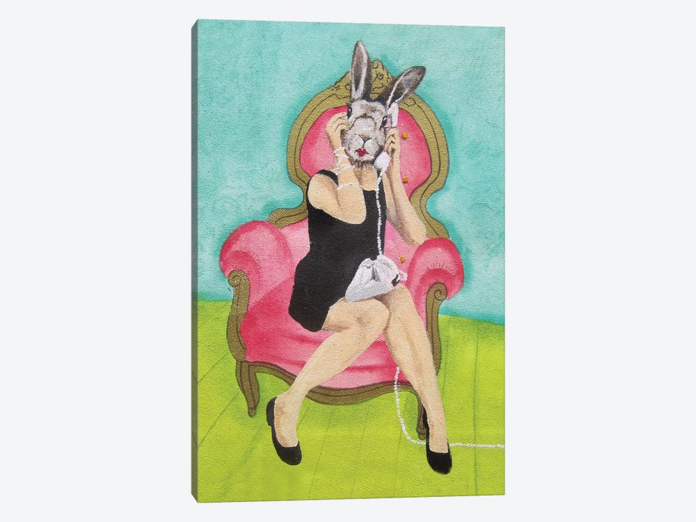 Rabbit Calling 1-piece Canvas Print