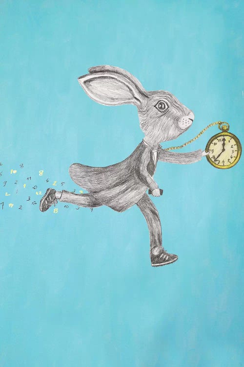 Rabbit Run Blue by Coco de Paris wall art