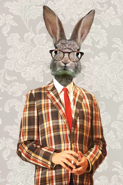 Rabbit Vintage Man II by Coco de Paris wall art