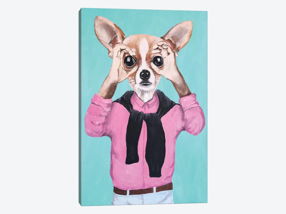Chihuahua Is Watching You by Coco de Paris 1-piece Canvas Artwork