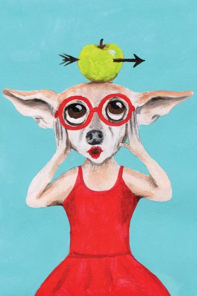 Chihuahuas: Chihuahua With Apple by Coco de Paris