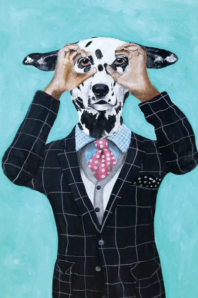 Dalmatian Is Watching You by Coco de Paris metal wall art