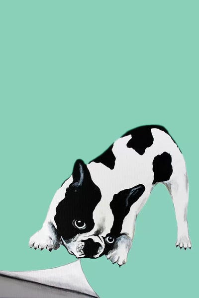 Bulldogs: Bulldog Turning Page by Coco de Paris