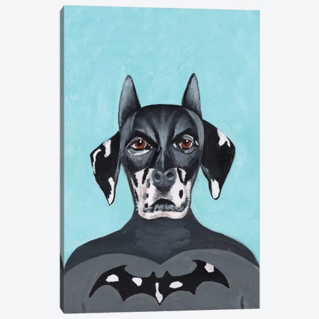Dalmatian Batman Canvas Print #COC248} by Coco de Paris Canvas Art