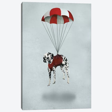 Dalmatian Parachute Canvas Print #COC250} by Coco de Paris Art Print