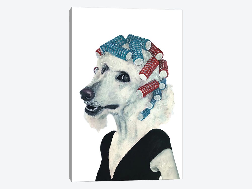 Poodle Haircurles by Coco de Paris 1-piece Canvas Print