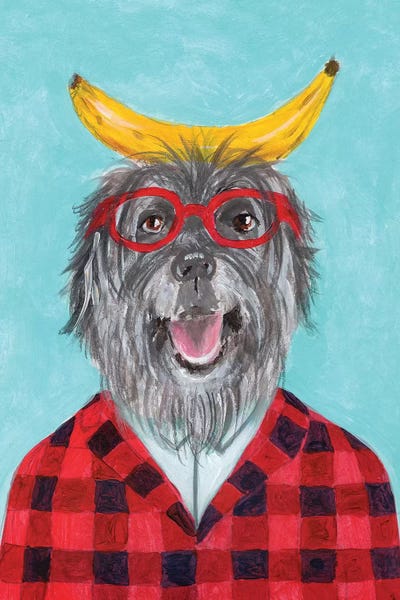 German Shepherds: Sheperd Dog With Banana by Coco de Paris